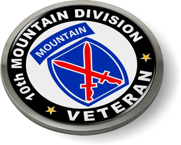 10th Mountain Division Veteran Emblem